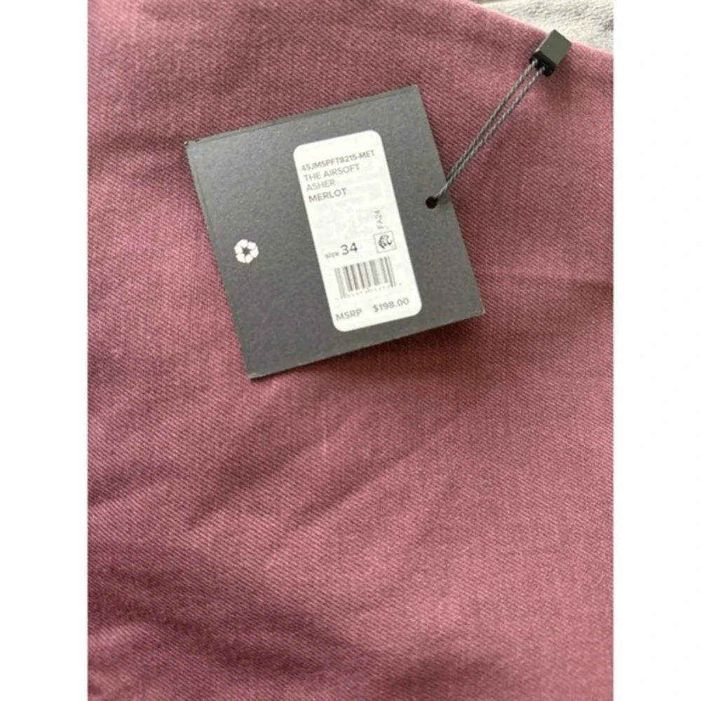 NWT! Joe's The Airsoft Asher Slim Fit‎ Men's Size 34x32 Merlot Zip Fly 5 Jeans
